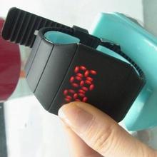 2015 venta caliente nuevo Thin pantalla táctil LED Unisex relojes envío gratis 5 colores