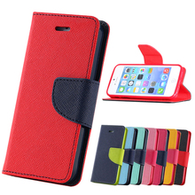 New Mercury Fancy Diary Goospery Leather Case For iphone 4 4S 5 5S Stand Wallet Cover With Card Slot Holders Flip SGS03747