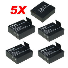 5PCS 3.7V 900mAh Rechargeable Battery for SJ4000 SJ 4000 Camera Sports Action Camera Accessories Li-ion Backup Batteries