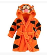 Hot Selling 2015 Spring Autumn Children s Pajamas Robe kids Casual Cute Bathrobes Baby homewear Boys