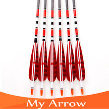 31 Carbon Arrow 12pcs Turkey Feathers Carbon Shaft Compound Bow Arrow With Replaceable Arrow Head For