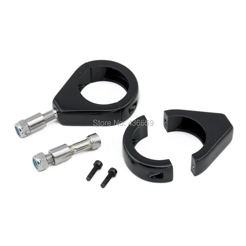 Motorcycle 41mm Black Turn Signal Fork Clamp For Harley Softail Standard FXST 1984 1990 1999 2015
