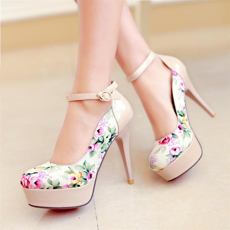 free shipping Women s Customize Small Yards 32 33 Strap High heeled Shoes Single Shoes Customize