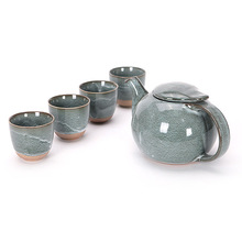 Japanese Traditional Pot Clouds sahpe mouth Pottery Porcelain Ceramics Teapot China Gongfu Tea Art Coffee Cup Set  P10