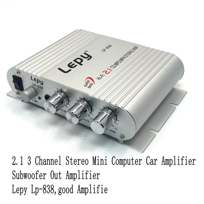 Lepy LP-838 Mini Hi-Fi CD MP3 Radio Car Auto Home Audio Stereo Bass Speaker Amplifier Subwoofer Boostrer Player 12V 20W*2+40W Lepy LP-838 Mini Hi-Fi CD MP3 Radio Car Auto Home Audio Stereo Bass Speaker Amplifier Subwoofer Boostrer Player 12V 20W*2+40W