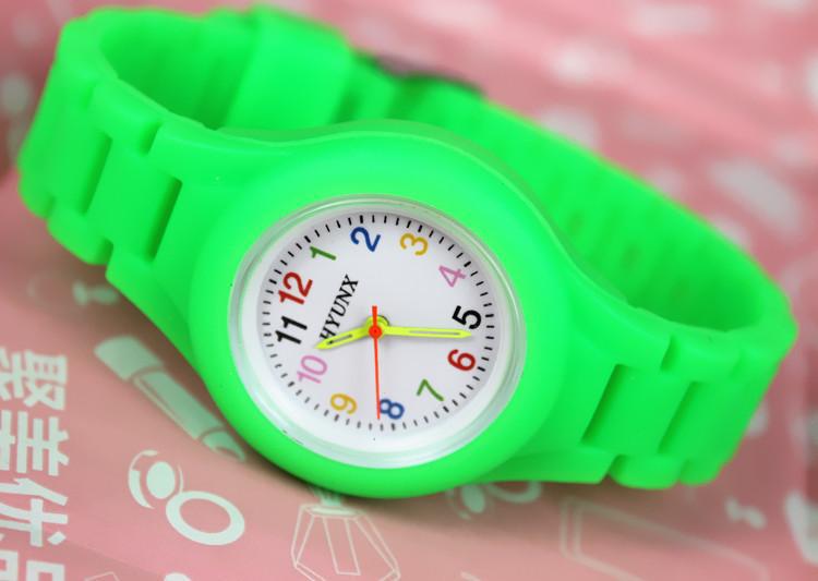0395 Fashion new 2015 1 Piece watches Wristwatches cute Students Jelly silicone quartz watches children plastic