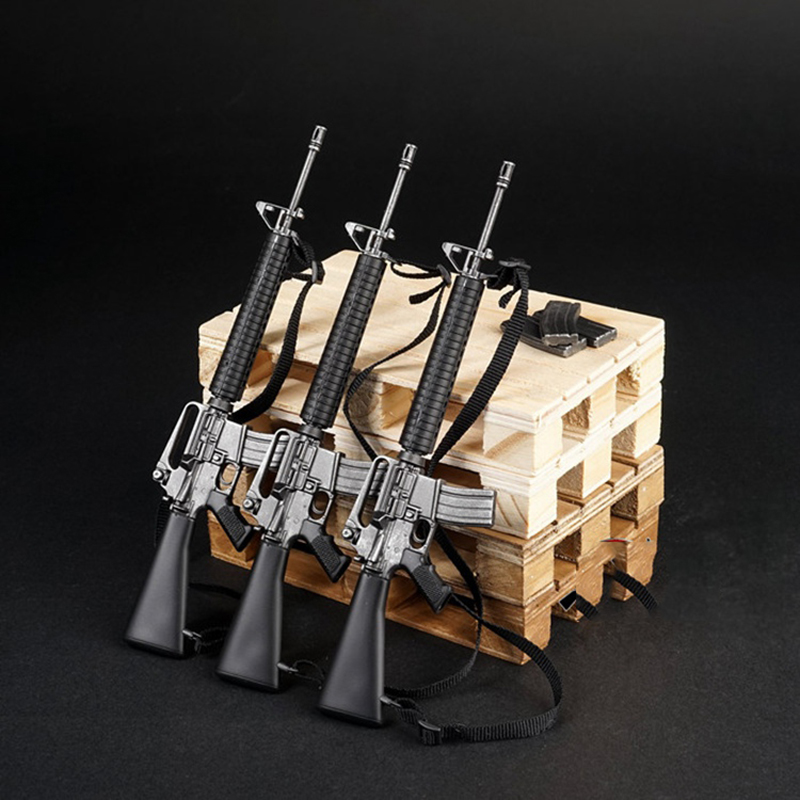 Escala 1/6 M16A5 M16 Rifle Pistola Arma Militar Modelo Juguete para 12