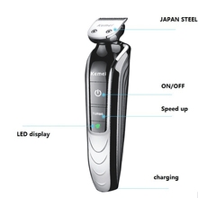Top quality kemei Waterproof Electric trimmer hair clipper trimer shaver beard trimmer nose rechargeable kemei cutting