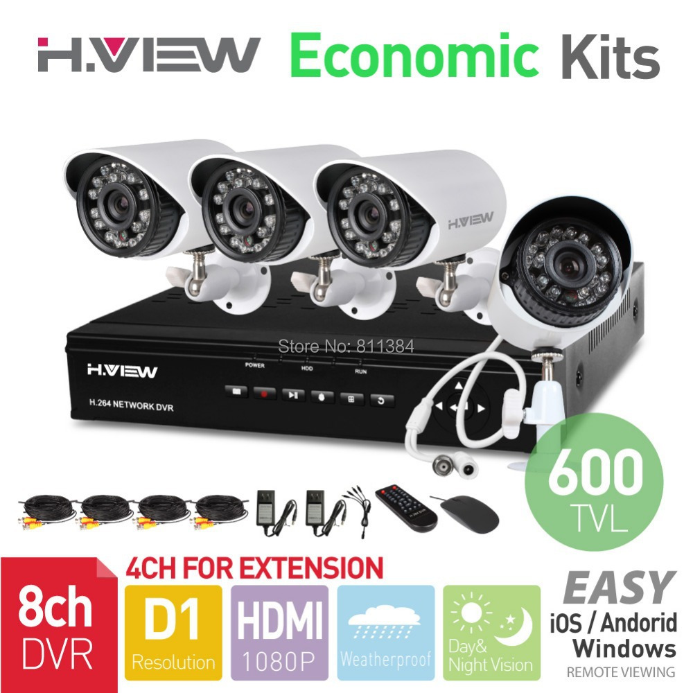 H View 8-   HDMI  4 . 600TVL      24 .     