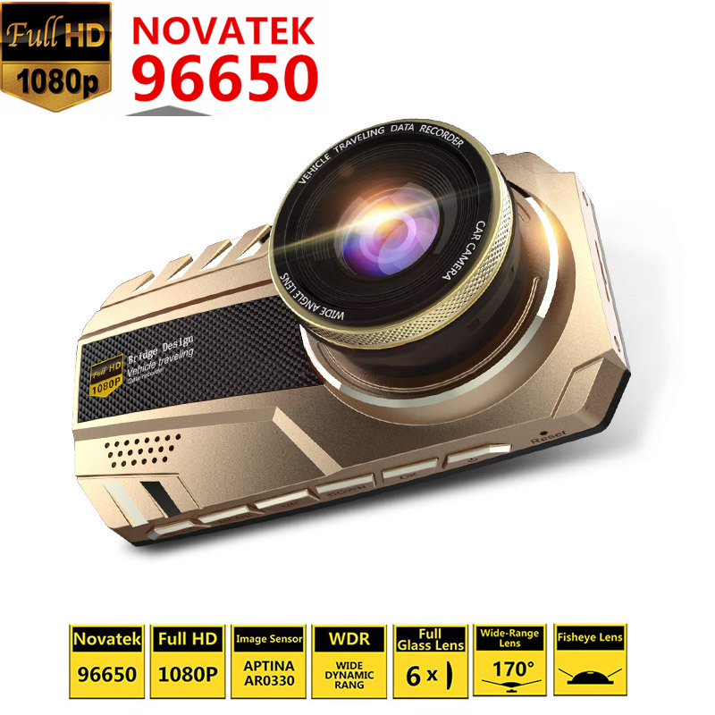 NTK 96650 Car camera Car Video Recorder Novatek 96650 Full HD 1080P DVR Camera 3.0