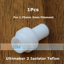 1Pcs Ultimaker 2 UM2 Hot End Isolator Coupler PTFE Teflon Inner Sleeve for 1.75mm 3mm Filament High Quality For 3D Printer