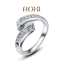 ROXI Valentine s Day Gift Classic Genuine Austrian Crystals Sample Sales Platinum Plated Single Stage elegant