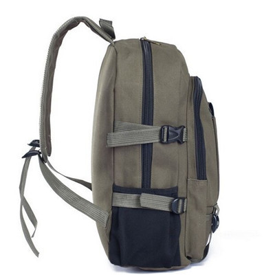 2015 vintage 100 cotton canvas school bag black canvas backpack men backpack schoolbag outdoor traver backpack