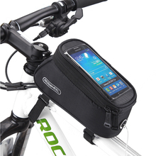 HOT!! ROSWHEEL MTB Road Bicycle Bike Bag 7 Colors Touchscreen Cycling Top Front Tube Frame Saddle Bag For 4.2/4.8/5.5 Phone Case