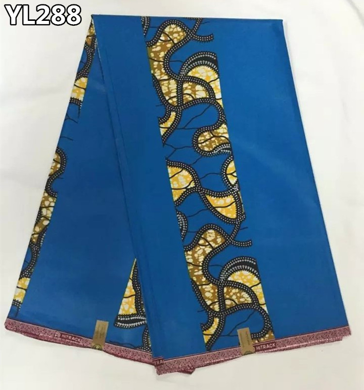YL288 100%cotton african real printed wax,african wax prints fabric 6 yards
