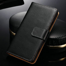 Genuine Leather Wallet Cover Case For Nokia Lumia 630 Phone Back Shell with Stand Flip Book