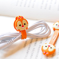 2 Pieces Cute Cartoon Anime Mobile Phone USB Cable Fastener Button Organizer Wire Protector Earphone Holder