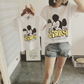 Family Matching Outfit Print Cartoon Mickey T shirt Dresses Mother and Daughter Clothes Family Look Set
