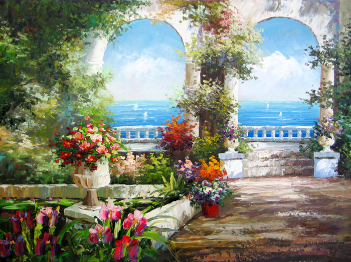 Flower Garden Paintings flower garden canvas promotion-shop for promotional flower garden Flower Garden Paintings flower garden canvas promotion-shop for promotional flower garden