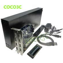 Stretch version Expresscard 34 To 2 PCI 32bit slots Riser card for Laptop connect with PCI Sound Card Network card graphics card