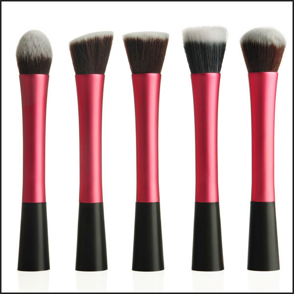 5 PCS Rose Pink Professional Makeup Brushes Set Cosmetic Tool Powder Foundation Blush Brushes