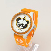 2015 New Arrival Alloy Hot Sale Fashion Cute Cartoon Panda Quartz Watch Waterproof Kids Watches Casual