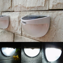 Waterproof Outdoor Sensor Lighting Solar Powered LED Lights Fence Roof Gutter Garden Wall Decoration Lamps iTimo