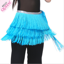 Womens New 3 Layers tasseled Belly Dance Belt Waist Chain Fringed Hip Scarf 12 Colors