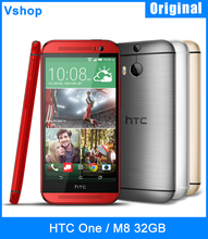 Original HTC One M8 32GBROM 2GBRAM Smartphone 5.0 inch Android Qualcomm Snapdragon 801 3G WCDMA GSM Refurbished Unlocked