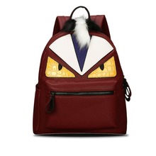 Designer Women and Men’s Backpacks famous brand monster leather backpack school backpack mochila escolar feminina sac a dos 2016