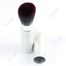 NEW hot Retractable Natural Hair Face Powder Blusher Makeup Brushes Beauty Tool