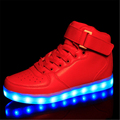 New 2016 Big Size 35 46 USB LED Men s Light Shoes 7 Colors Glowing Fashion
