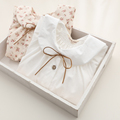 2016 spring Girls long sleeve cotton White girl blouses child cute turn down collar shirt tops