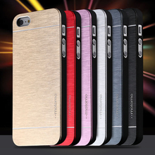 Luxury Aluminum Metal Brush for iphone 5 5s Phone Accessories Hard Back Cover High Quality