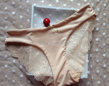 Women Lace Sexy Panties Ultra Thin Transparent Flower Embroidered Patterned Plus Size Underwear Seamless Briefs 6Colors