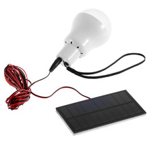 New Solar Power LED Bulb Lamp Solar panel Applicable Outdoor Lighting Camp Tent Fishing Garden Light