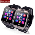 Smart Watch Q6 Plus Clock Sync Notifier Support Sim SD Card Bluetooth Connectivity Android Phone Smartwatch