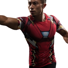 Iron Man T Shirt Captain America Civil War Tee 3D Printed T-shirts Men Marvel Avengers 3 Short Sleeve Fitness Gym Clothing Male