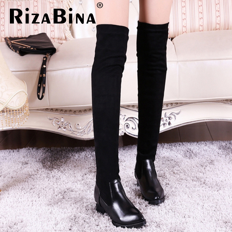 women high heel over knee boots ladies martin winter snow boot warm botas classics fashion footwear shoes P19693 size 34-42