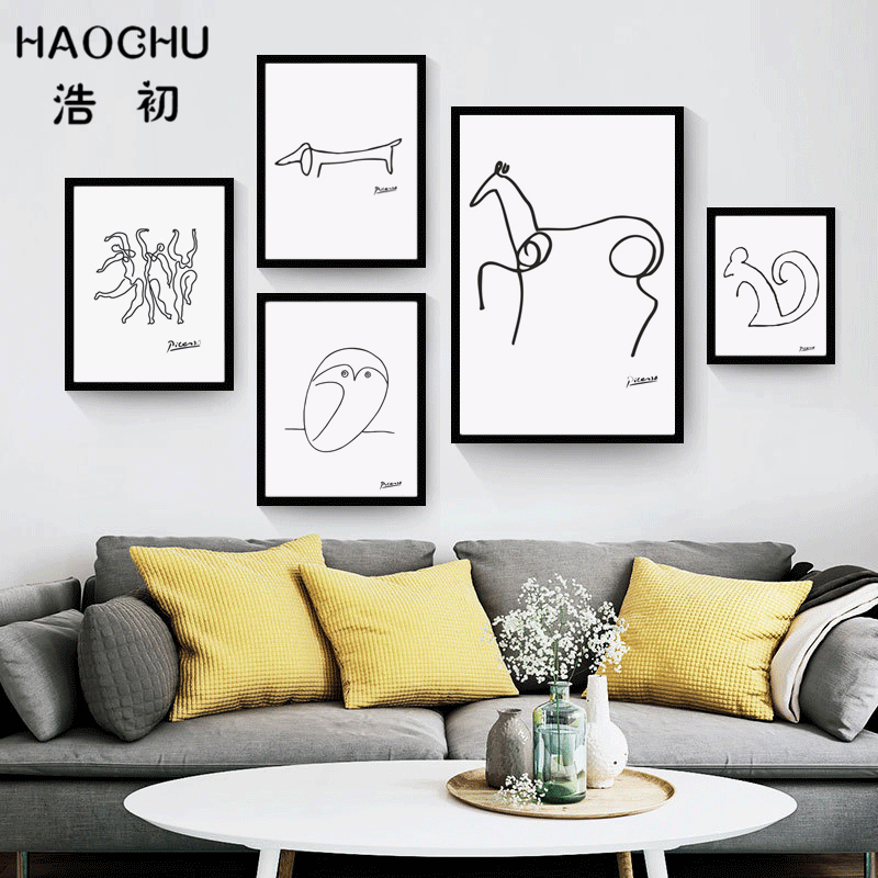 Picasso canvas schilderijen koop goedkope picasso canvas ... Schilderij design woonkamer