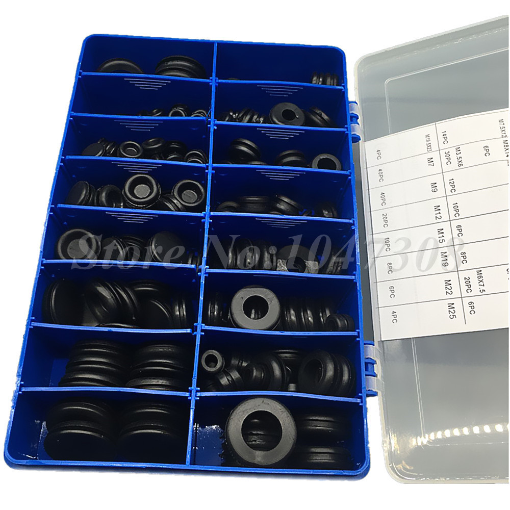 5X M25 Rubber Grommets Blanking Black