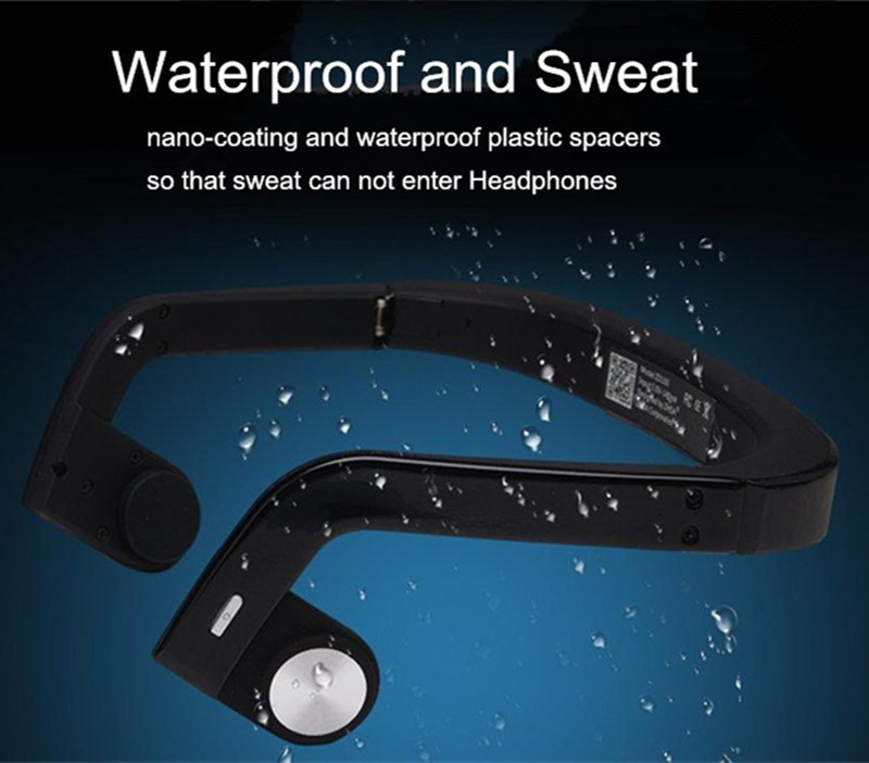 Newest ZS01 waterproof Bone Conduction Sports Wireless Bluetooth Fashion Sport font b Headphone b font Studio