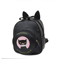 Fashion Cat s Ears Lovely Backpack Women Cartoon Print Small Bag Korean Trend Preppy Style Fashion