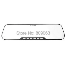 Dual Camera RearView Mirror DVR With External Camera 2 7 Inch LCD Screen 140 Degree Wide
