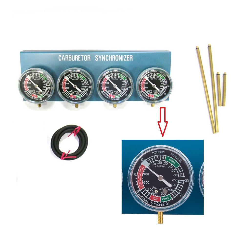 1 Set Universal Fuel Carburetor Synchronizer Vacuum Gauge Balancer Tool