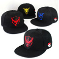 Pokemon Ash Ketchum Hat Pokemon Go Cap Team Valor Team Mystic Team Instinct Snapback Baseball Caps