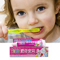 Children Toothpaste Whitening teeth remove bad breath remove tartar Active Ingredient No Fluoride Strawberry flavor oral