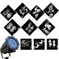 1x Outdoor Christmas Led Projector with 10 Interchangeable Pattern Slides Festival Decorating Lamp Auto Moving Led