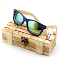 Men s Bamboo Wood Sunglasses in Vintage Style with Plastic Frame and Polarized UV Protection Colorful