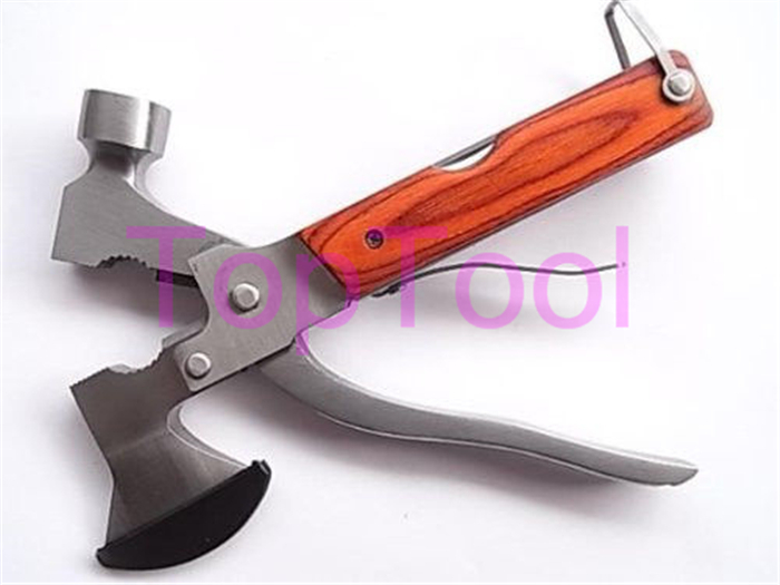 Multi functional Folding Axe Hammer Camping Axe Hiking Saw Knife Rescue knife Military Hunting Knife Tool